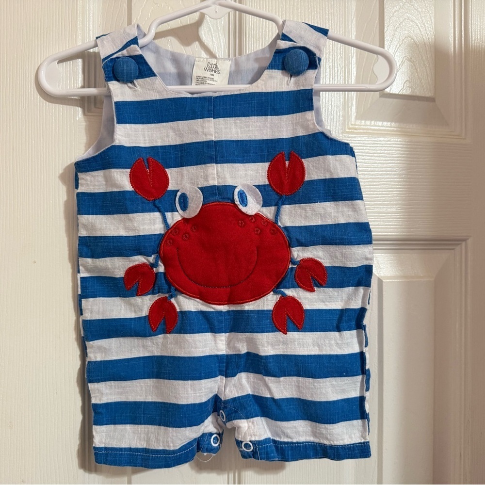 Little Wishes Crab Appliqué Jon Jon